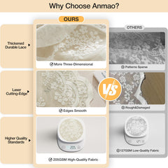 Anmao détail motif floral brodé pour un look vintage raffiné