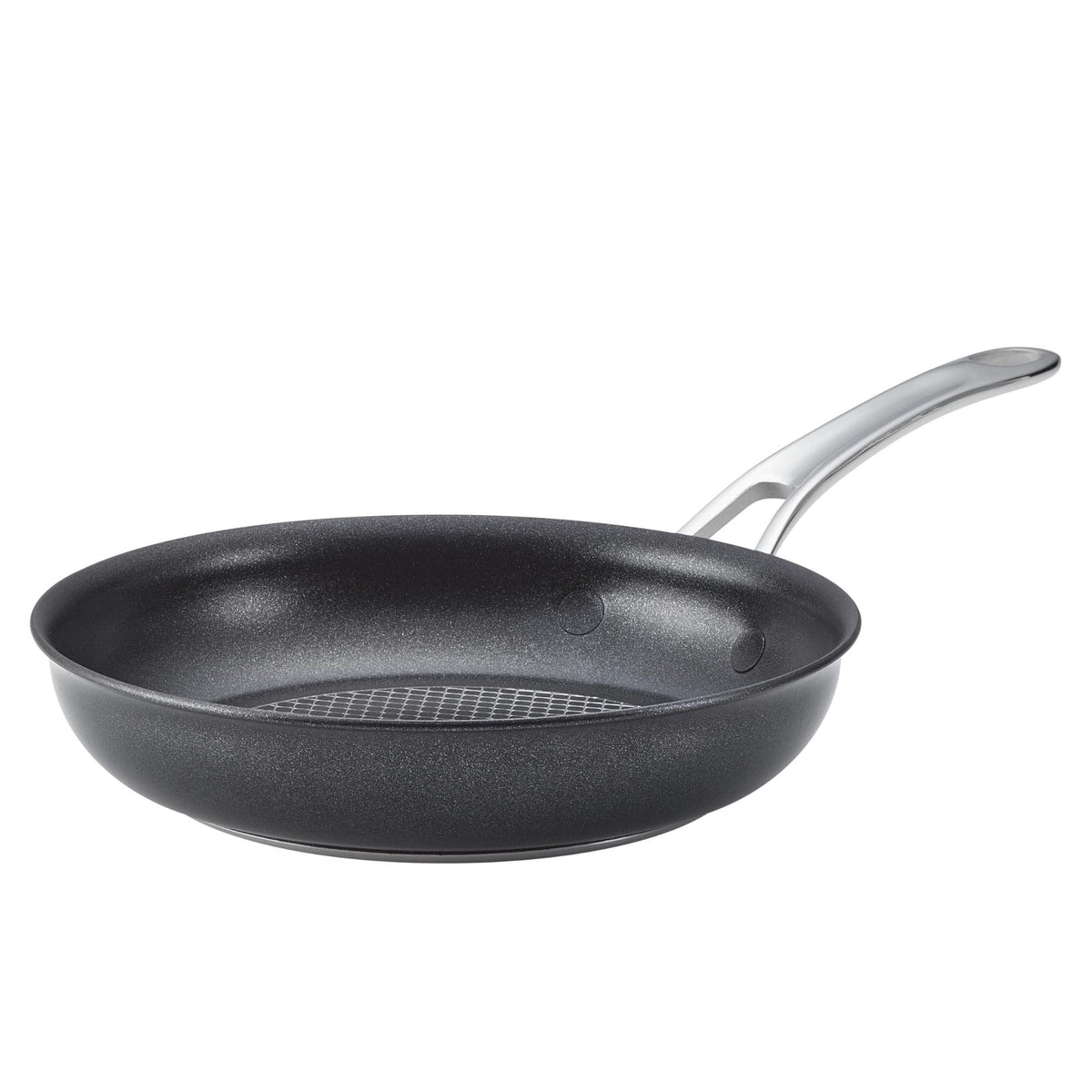 Anolon poêle face montrant design et finition pour cuisson précise