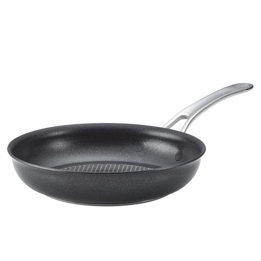 Anolon poêle face montrant design et finition pour cuisson précise