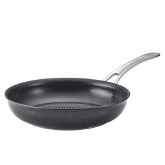 Anolon poêle face montrant design et finition pour cuisson précise