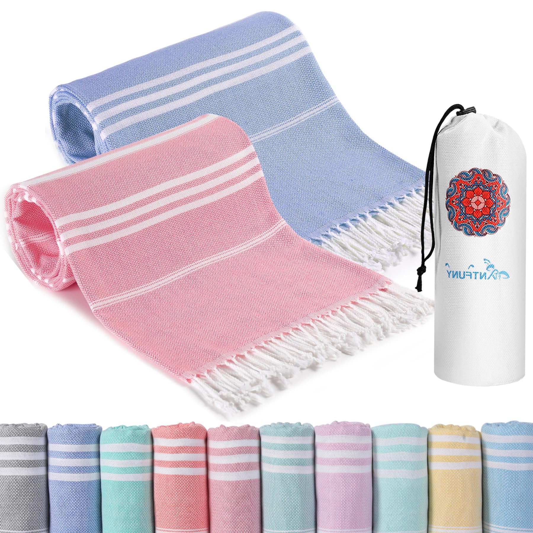 Antfuny serviette face avant montrant grand format et design pratique