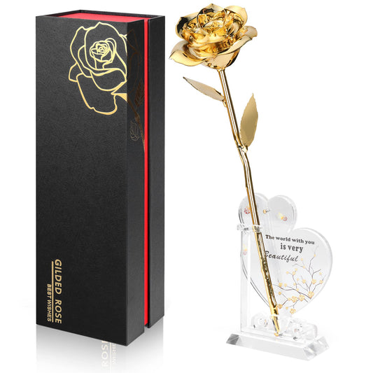 Anthonic rose dorée en coffret avant prêt à offrir et protéger