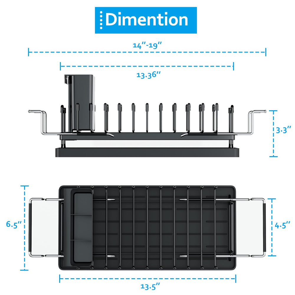 ANTOPY comparaison taille montrant dimensions et adaptation évier