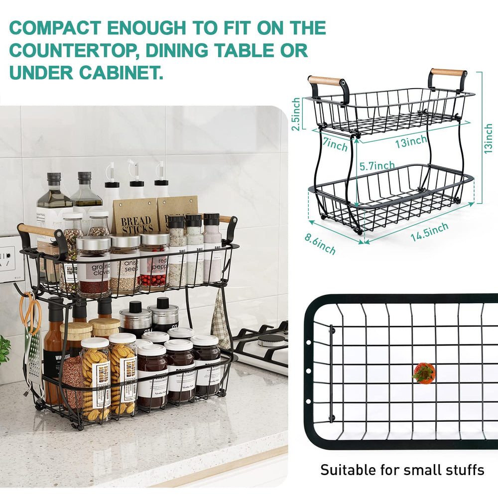 ANTOPY rangement multifonction fruits pains et condiments pour organisation