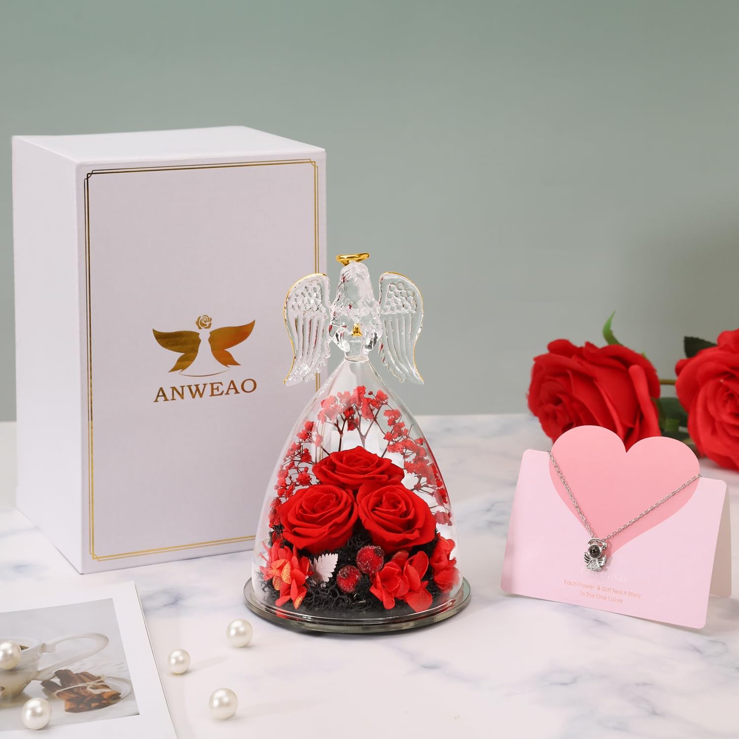 ANWEAO profil aile dorée figurine mettant en valeur finition