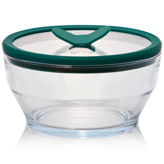 Anyday vue de face du contenant 4 tasses montrant fermeture étanche et design clair