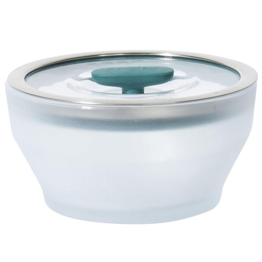 Anyday bol en verre face avant montrant la finition givrée et la capacité 4 tasses, pratique pour portions