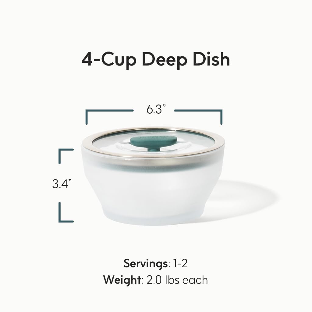 Anyday couvercle ventilé en verre avec bouton et joint silicone, assure cuisson vapeur et conservation sûre