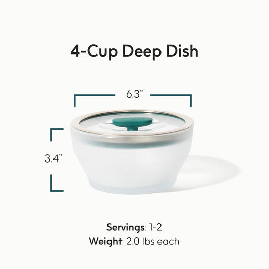 Anyday couvercle ventilé en verre avec bouton et joint silicone, assure cuisson vapeur et conservation sûre