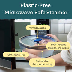 Anyday bol en verre dans micro‑ondes en action, cuisson rapide et sans plastique