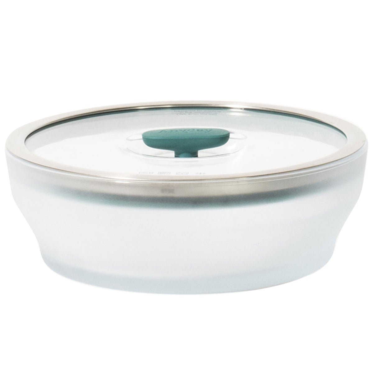 Anyday cuiseur vapeur face avant montrant le bol en verre et couvercle ventilé, durable
