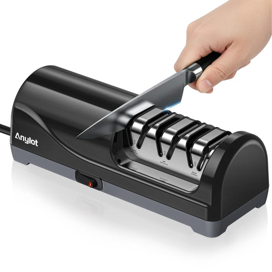 Anylot affûteur vue frontale montrant design compact et prise en main sûre