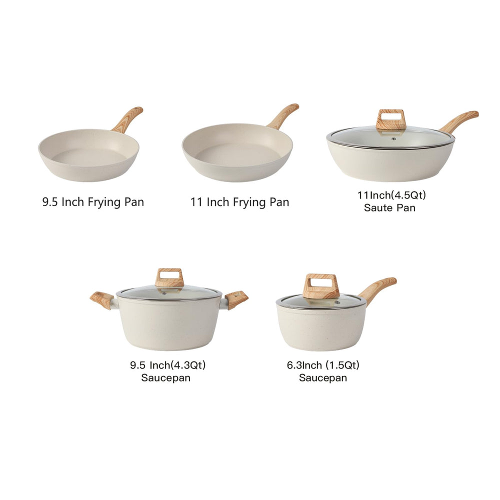 Anymark poêle 11 pouces côté cuisson pour saisir uniformément les aliments