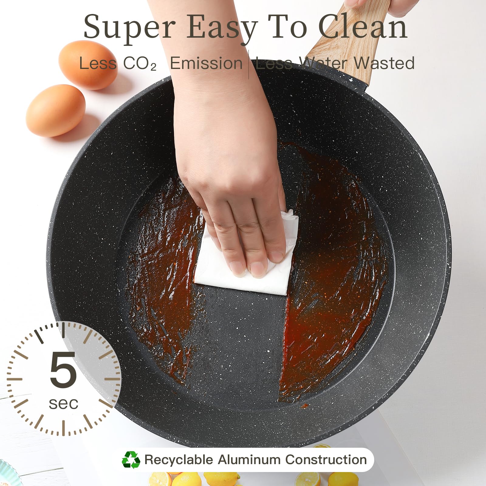 Anymark protections réutilisables pour empiler et protéger les fonds des casseroles