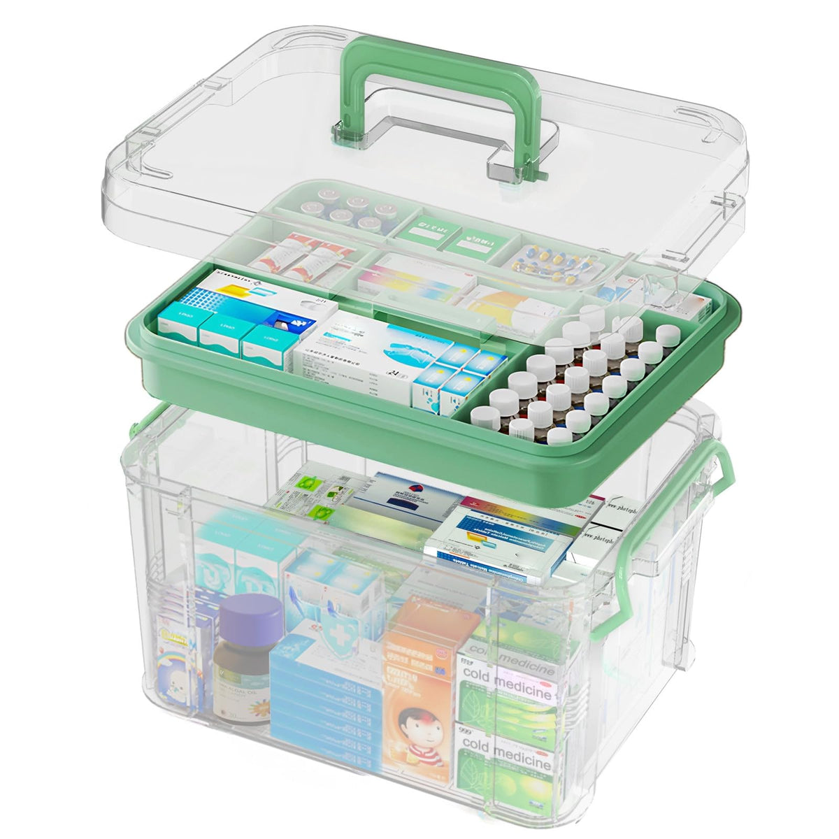 ANYPROLUS vue frontale de la boîte ouverte montrant accès rapide aux fournitures