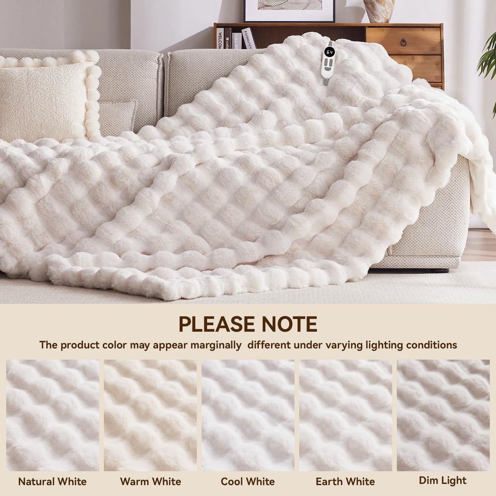 Anysay plaid chauffant emballage cadeau prêt à offrir idéal pour anniversaires et fêtes