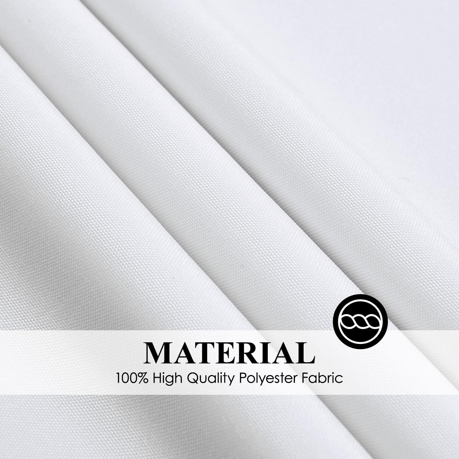 Aocoz détail de bord et coin de la nappe, finition résistante et nette