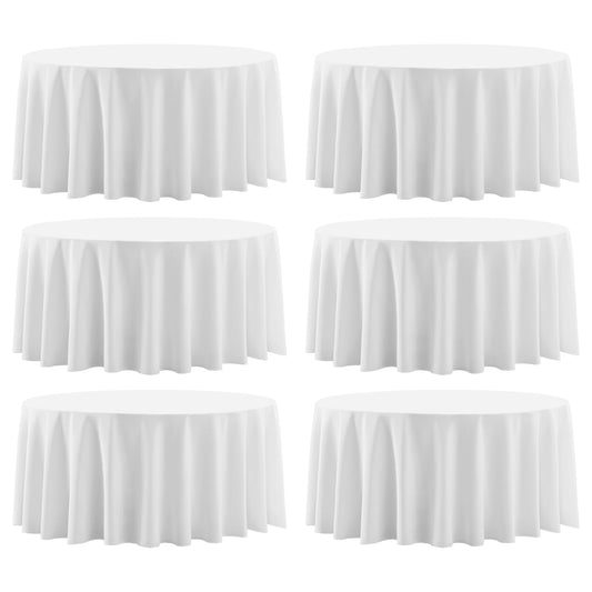 Aocoz nappe ronde 120 pouces vue frontale élégante, protège la table