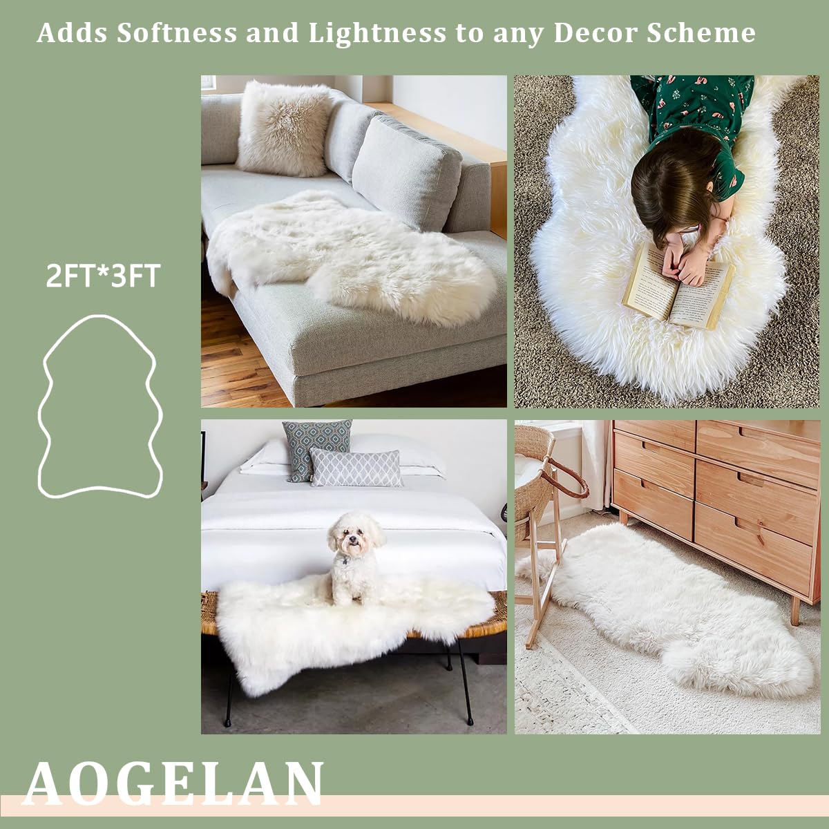 AOGELAN coin lecture stylé pour atmosphère cocooning