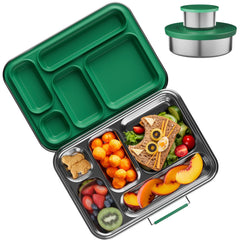 AOHEA boîte bento ouverte montrant 5 compartiments et organisation pratique