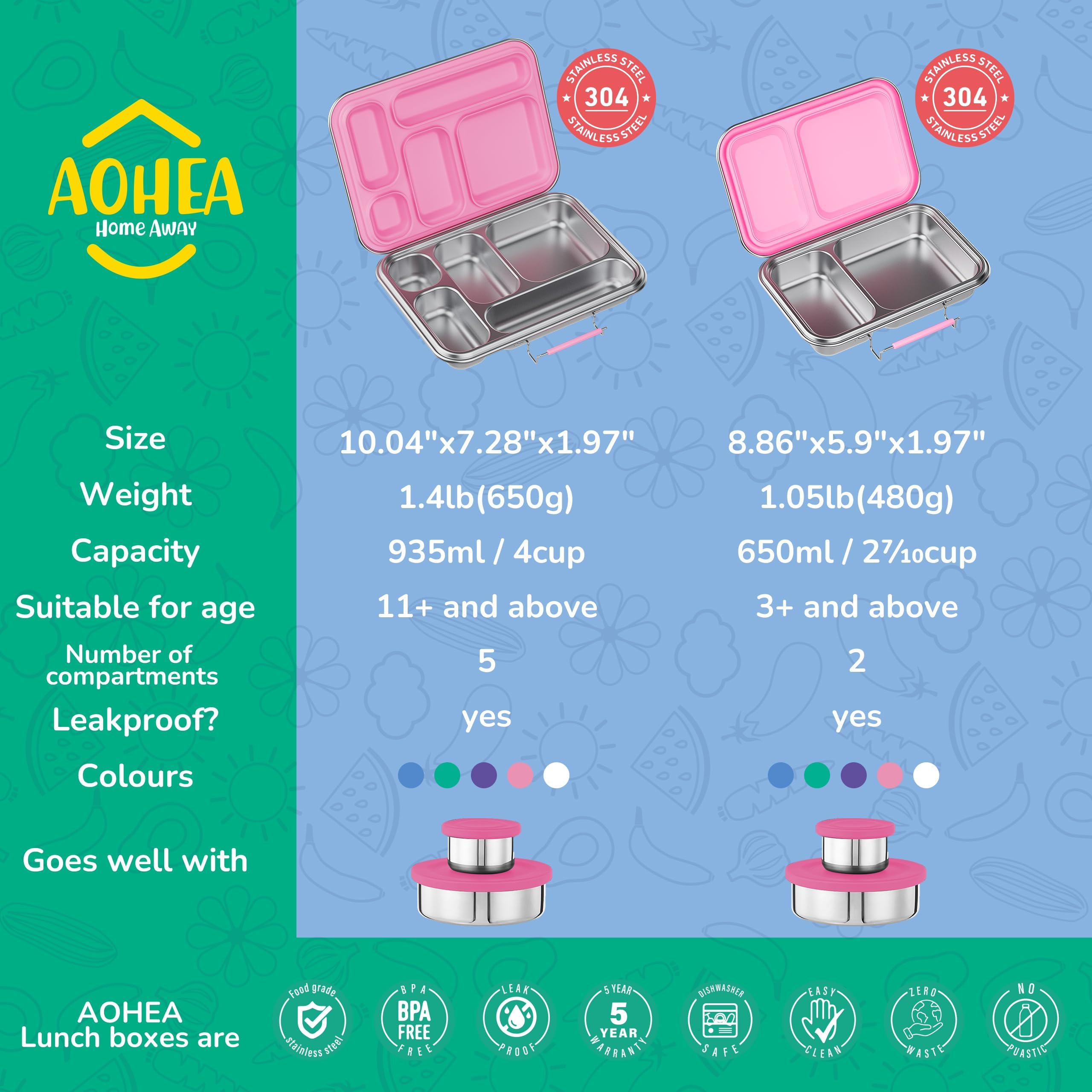 AOHEA couverts intégrés illustrant rangement compact et hygiène