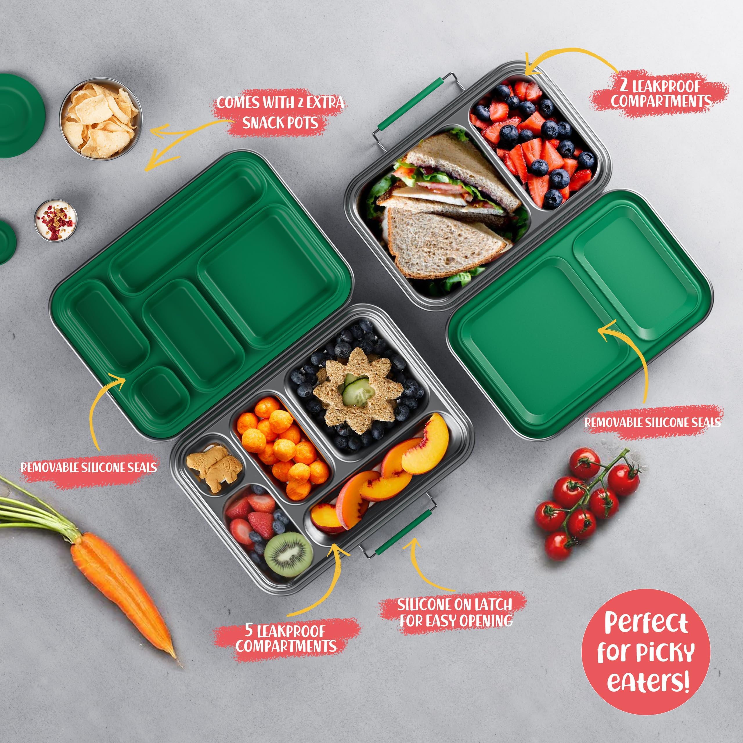 AOHEA lunch box posée sur une nappe illustrant utilisation en plein air
