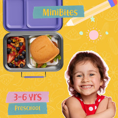 AOHEA boîte ouverte avec sandwich illustrant séparation pratique