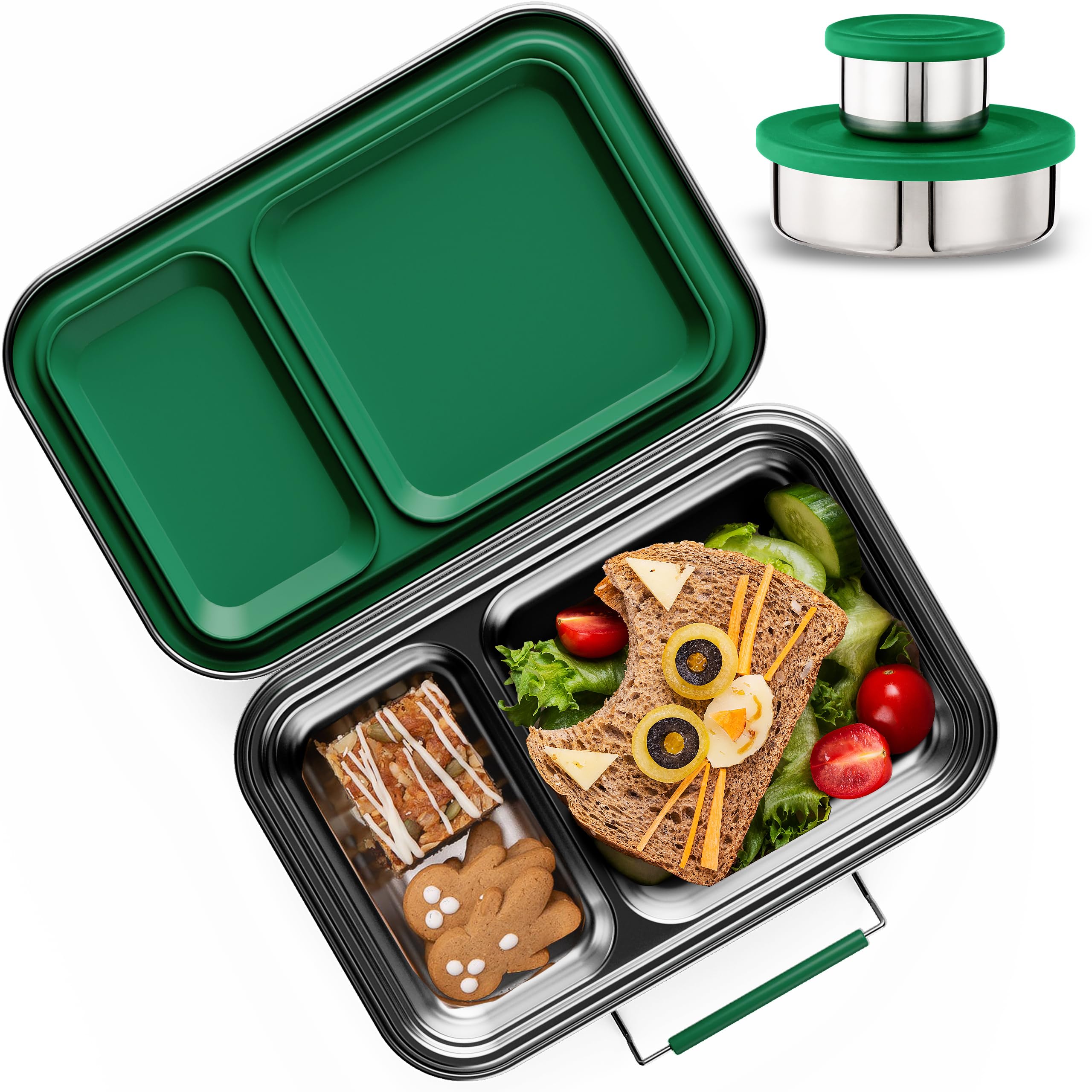 AOHEA boîte repas face avant montrant le design compact et étanche