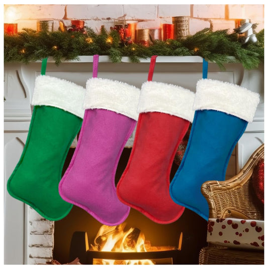 aokansha chaussette de Noël face avant couleur festive pour décoration
