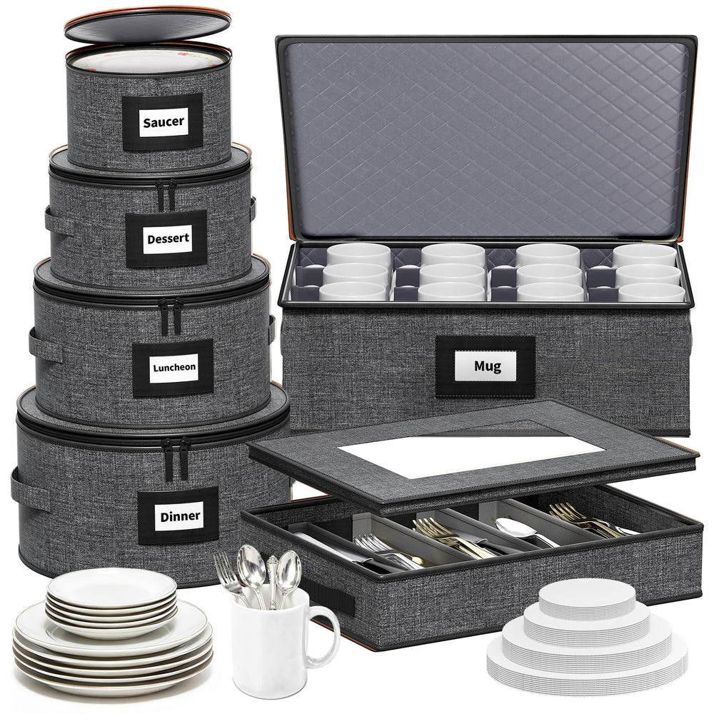 Aokeyee boîtes pour assiettes montrant protection et organisation