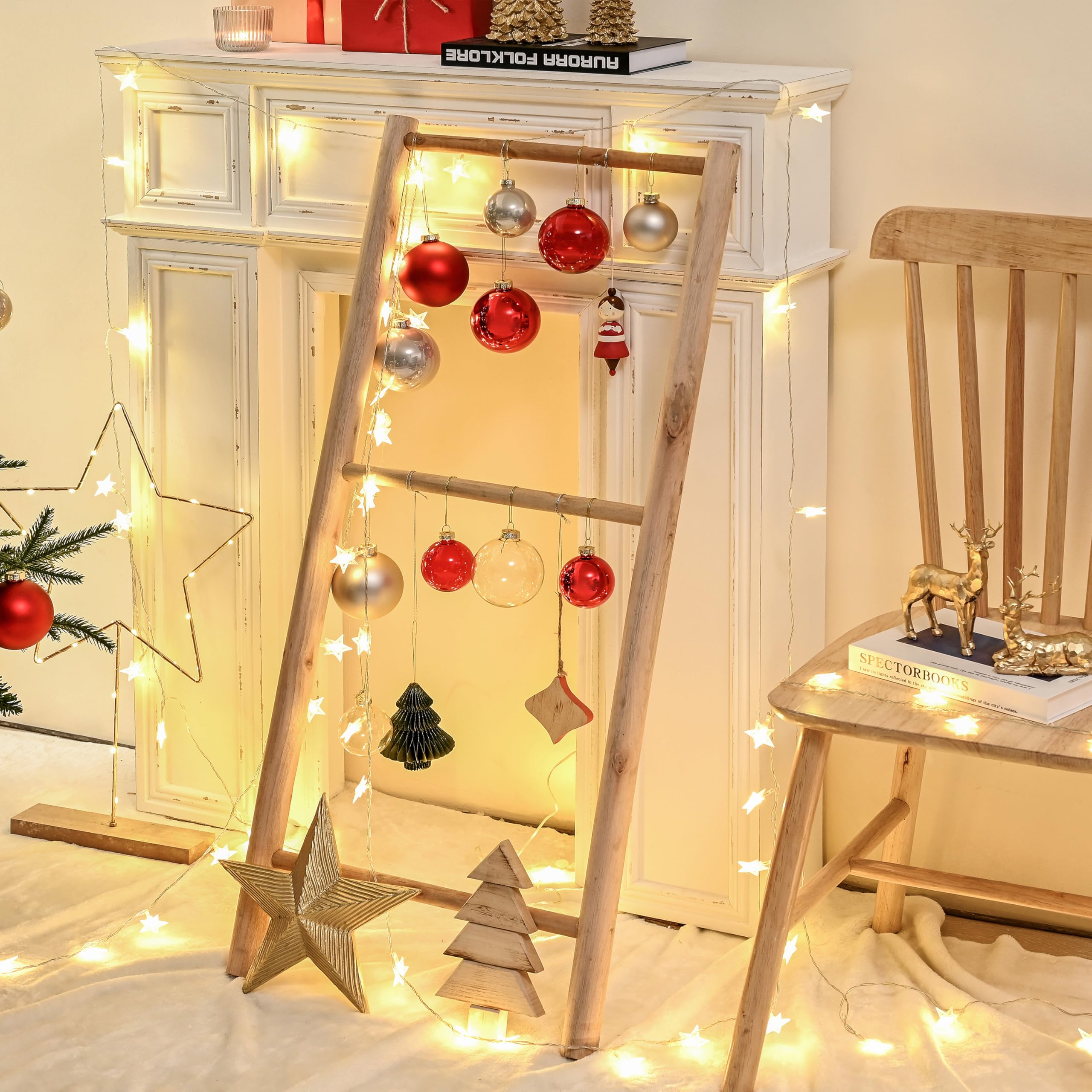 AOMOONOA boule brillante captant la lumière pour un sapin lumineux