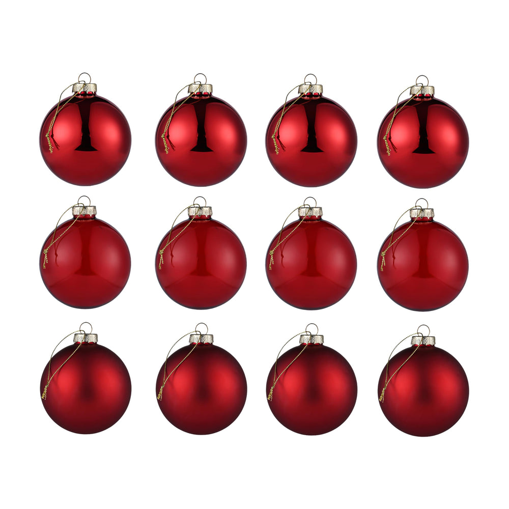 AOMOONOA boule rouge face avant montrant finition élégante et brillance