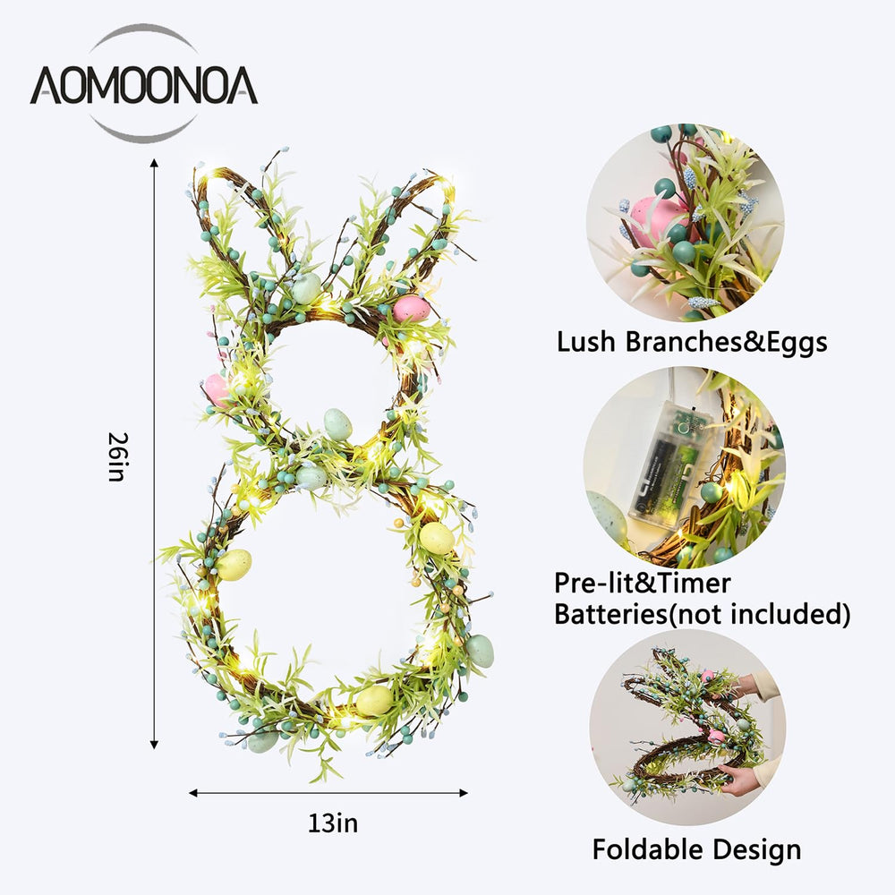 AOMOONOA gros plan œufs pastel, décor réaliste et durable
