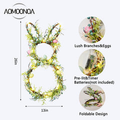 AOMOONOA gros plan œufs pastel, décor réaliste et durable
