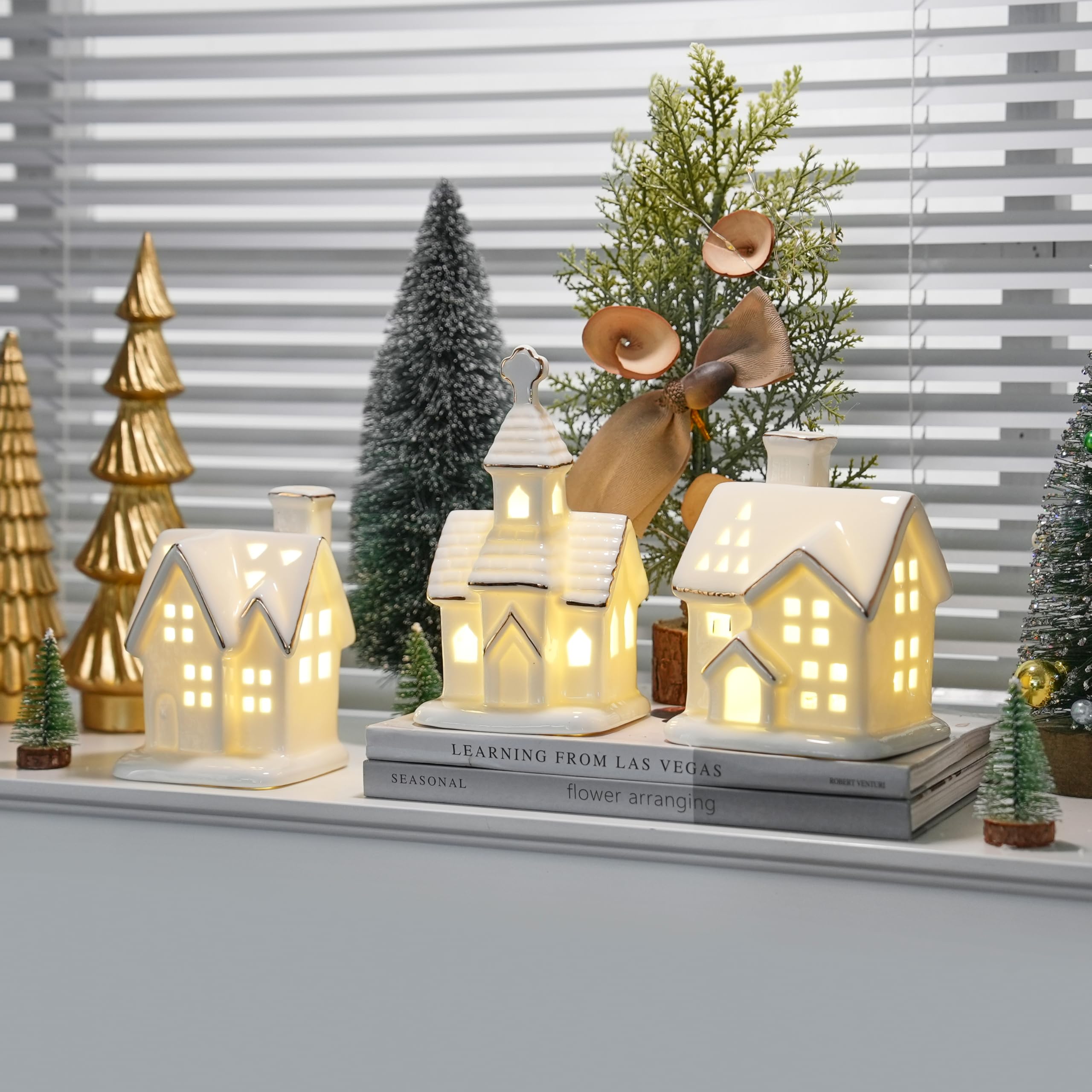 AOMOONOA maisons allumées illuminent décor et créent ambiance cosy