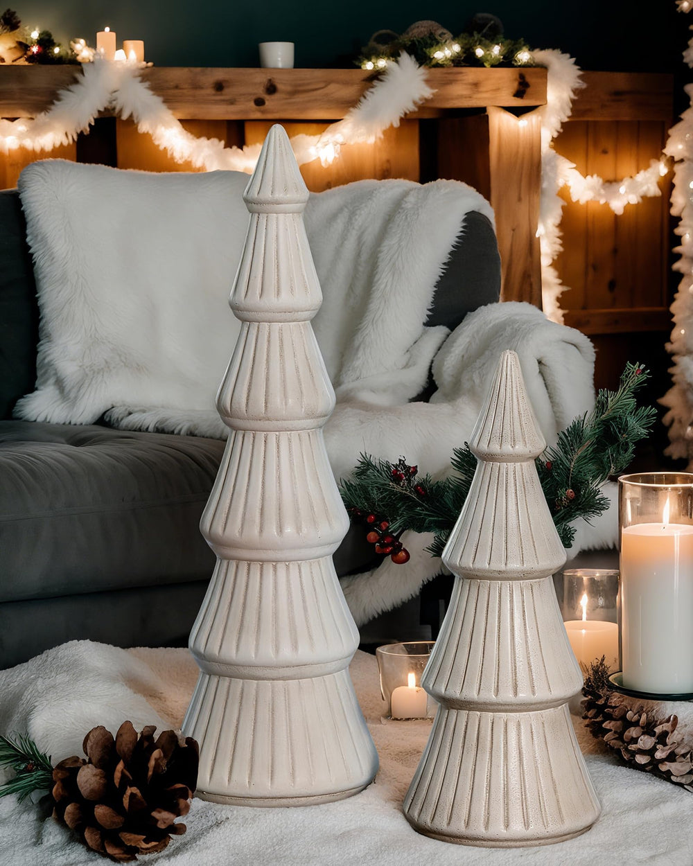 AOMOONOA décor éclairé par LED mettant en valeur l'ambiance cosy