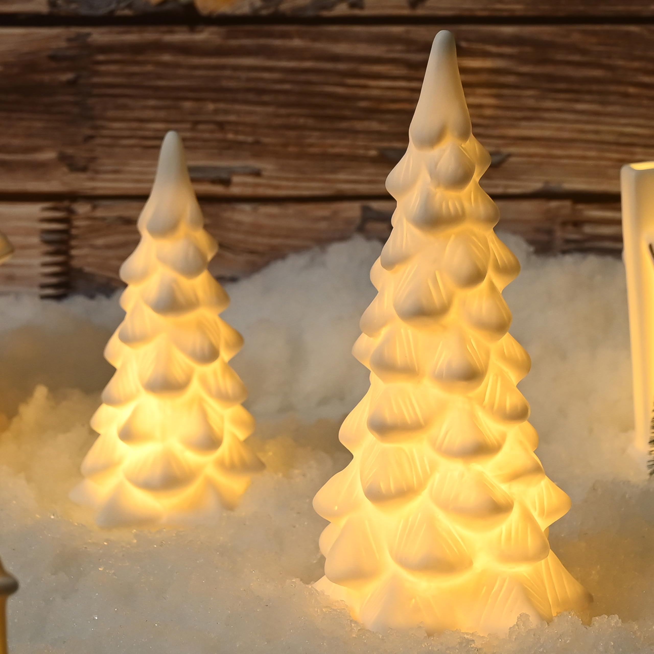 AOMOONOA sapin porcelaine face montrant élégance et finition durable