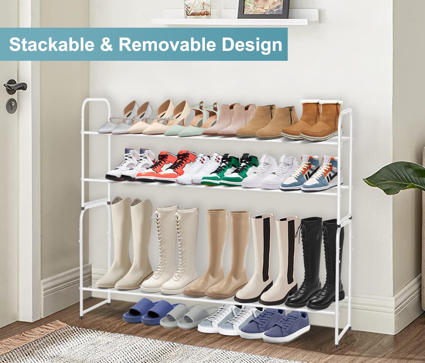 AOODA niveau supérieur chargé de baskets, support solide et aéré