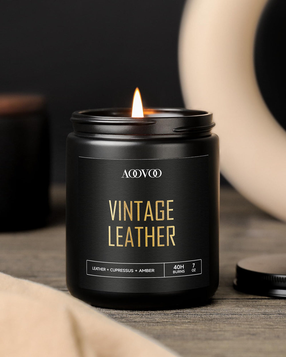 AOOVOO coffret de 4 bougies prêt à offrir pour cadeau masculin