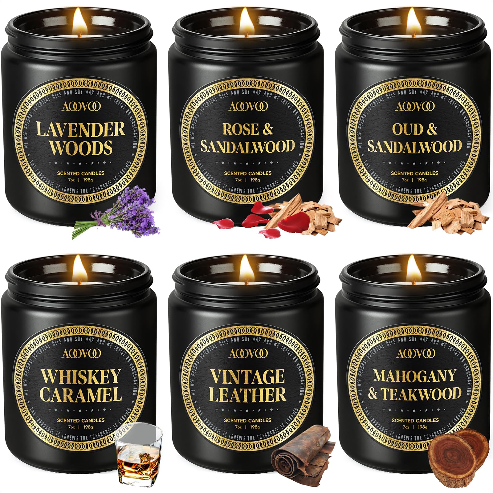 AOOVOO coffret 6 bougies emballage élégant offre cadeau immédiat