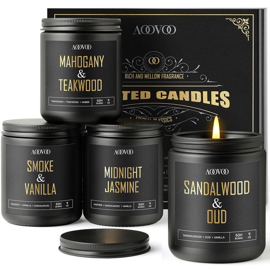AOOVOO packaging avant montrant l'élégance noire et le design luxueux