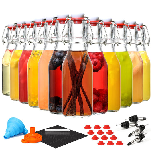 AOZITA pack de 12 bouteilles avant plan, présentation élégante et gain de place