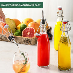 AOZITA bouteilles utilisées en cuisine pour stocker jus et sirops maison