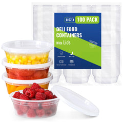 AOZITA vue avant du lot de 100 boîtes 8 oz montrant le packaging pratique