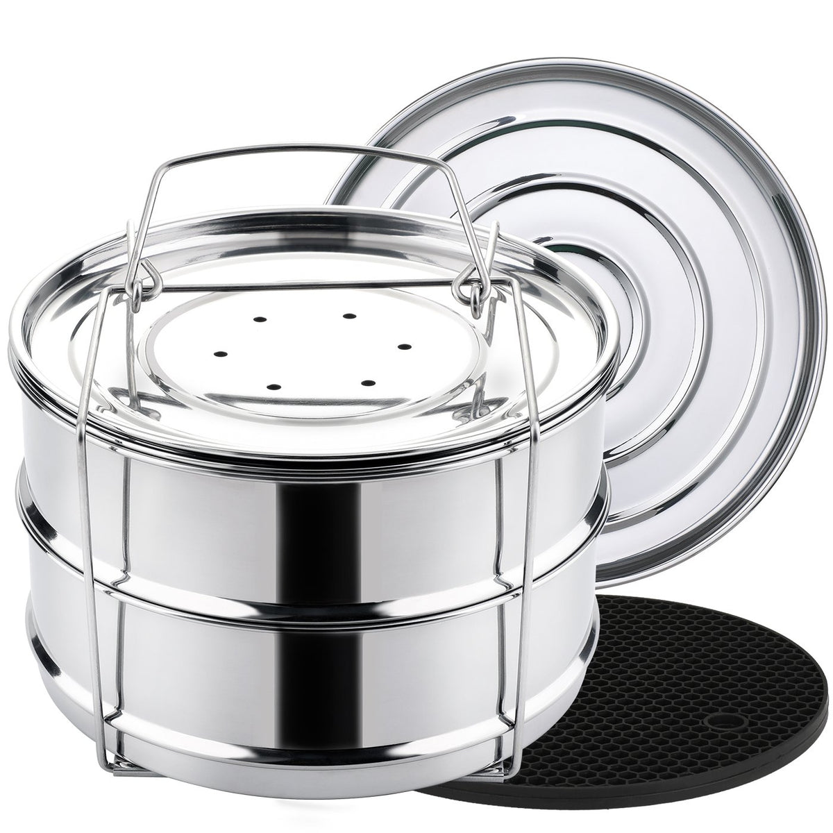 AOZITA ensemble empilable face montrant gain de place