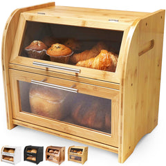 Apace Living boîte à pain face ouverte montrant rangement et accès facile