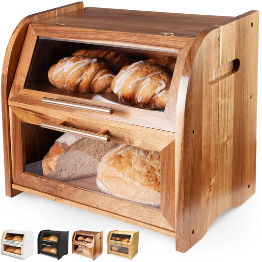 Apace Living boîte à pain face avant sur plan de travail, design élégant