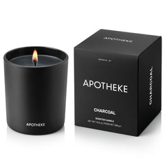 APOTHEKE bougie Charcoal vue avant productrice d'ambiance chaleureuse