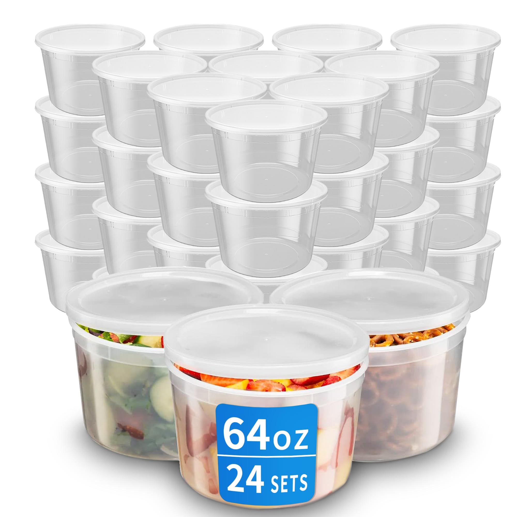 APSIC boîte 64 oz face montrant forme empilable et solidité