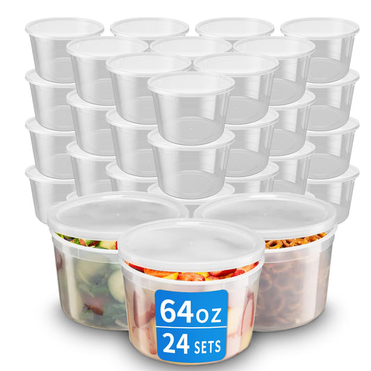APSIC boîte 64 oz face montrant forme empilable et solidité
